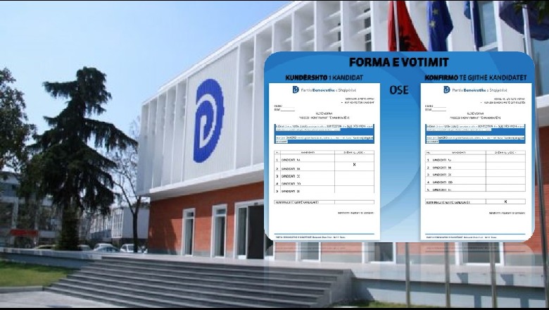 Demokratët e Tiranës votojnë për kandidatët më 10 tetor, zbardhet fleta e votimit në bazë ‘Kundërshto një kandidat’ ose ‘Konfirmo të gjithë kandidatët’