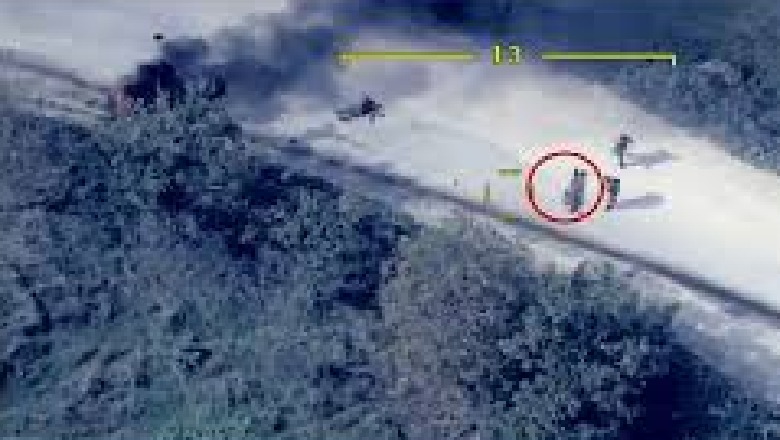 Ministri i Mbrojtjes së Nagorno-Karabakh sulmohet me raketë, gjithçka filmohet LIVE me dron (PAMJET)