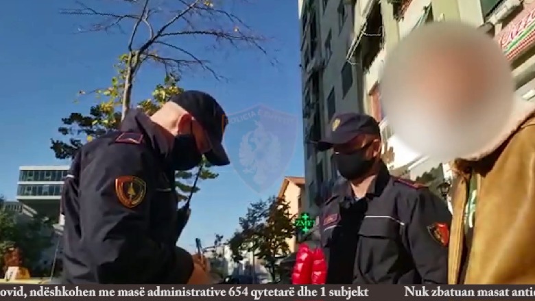 Gjobiten 645 persona pa maska në rrugë! Policia ndëshkon 9 qytetarë që lëviznin pas orës 22:00