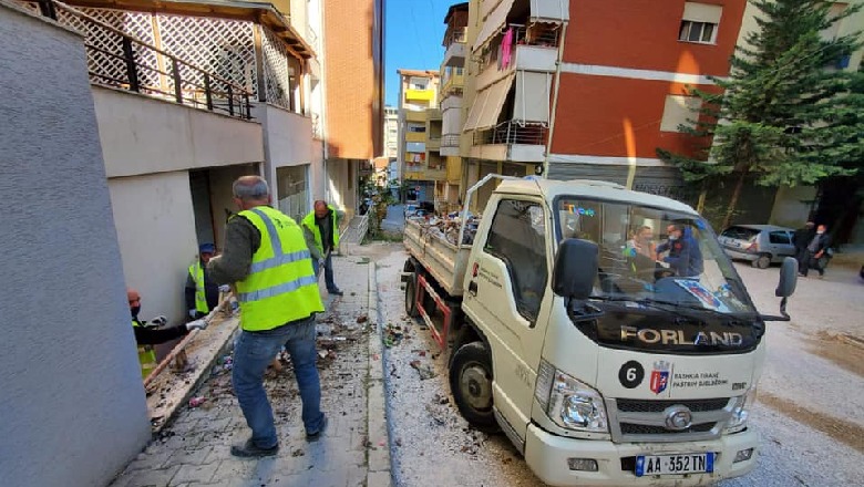 FOTO/ Transformohet një tjetër rrugë e Tiranës