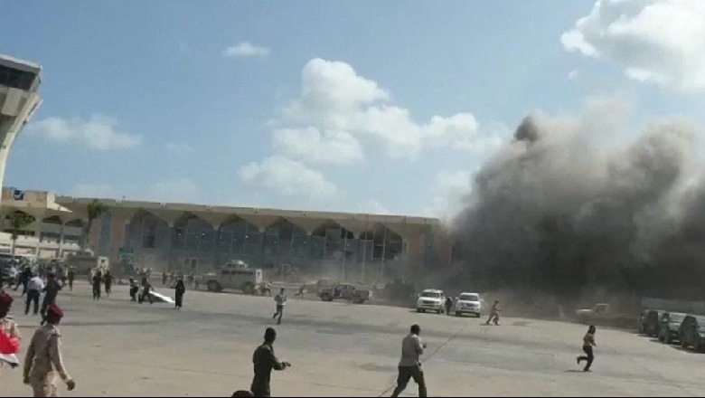Shpërthim në aeroportin e Jemenit, vritet ministri (VIDEO)