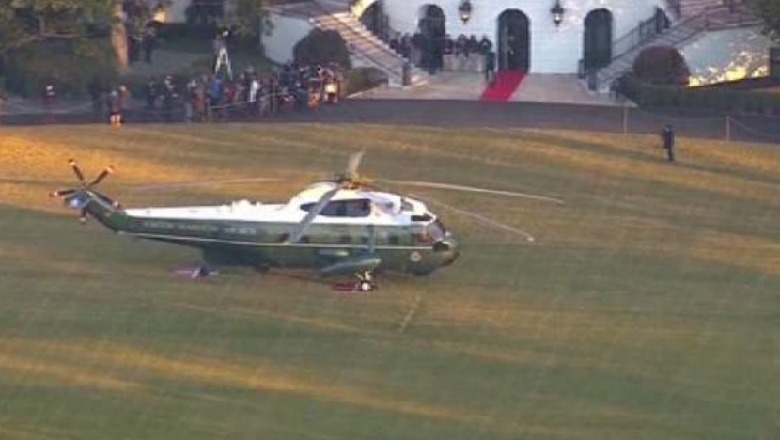 Vjen helikopteri, Trump merr valixhet dhe ikën bashkë me Melaninë