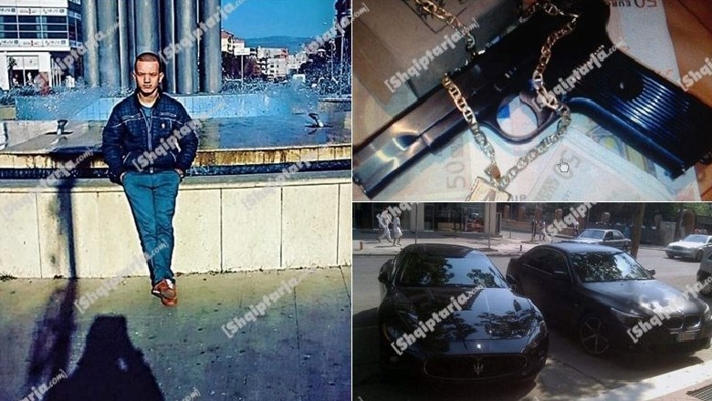 Autor i dyshuar i grabitjes së Kredo.al dhe dy farmacive, 21-vjeçari poston foto armësh, parash e makinash luksoze në rrjete sociale