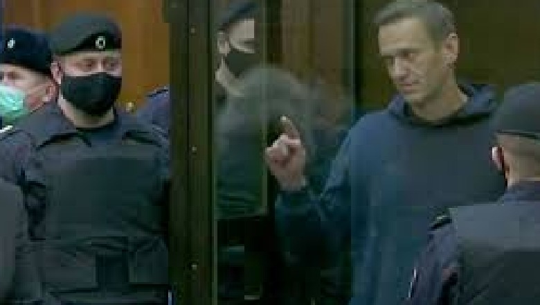 Video emocionuese, Navalny në sallën e gjyqit, zemër për bashkëshorten