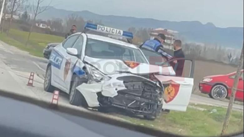 Tiranë/ Përplaset makina e policisë me një tjetër, plagosen lehtë 4 persona - Shqiptarja.com