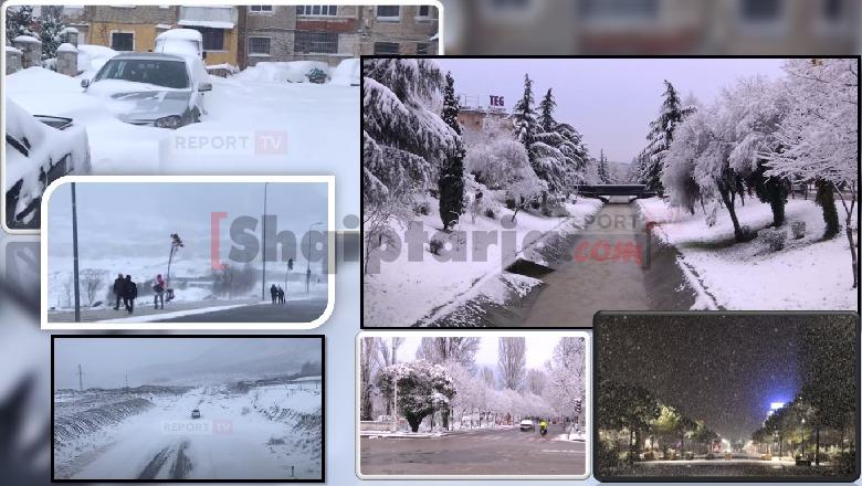 Vendi nën 'pushtetin' e borës! Dhjetra fshatra të bllokuara nga veriu në jug! Rrugët të kalueshme me zinxhirë! Aksi Lezhë-Milot problematik, disa zona pa energji 
