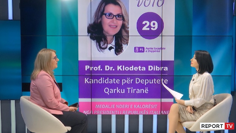 Klodeta Dibra në Report Tv: PS konkurron fort me programin dhe integritetin e kandidatëve, Basha nuk bëri asnjë shkollë kur ishte në bashki