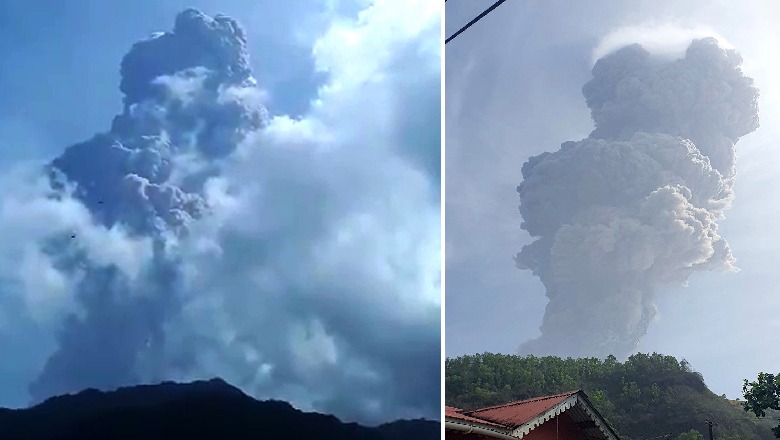 Vullkani' La Soufriere' shpërthen sërish, hiri arrin mbi 20,000 metra në ajër