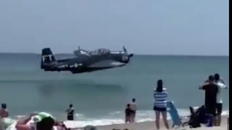 Pëson defekt gjatë shfaqjes, avioni i LDB-së bën ulje emergjente në plazhin e Florida-s, 'tmerrohen' pushuesit