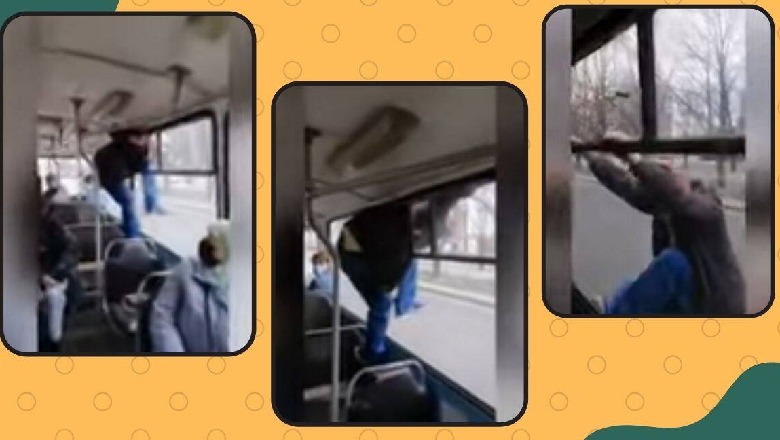 Refuzoi të paguante biletën e autobusit, hidhet nga dritarja qytetari në Ukrainë