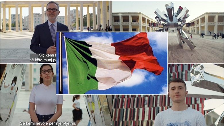 Sot ditëlindja e Italisë moderne, 75 vite republikë! Në ‘Sheshin Italia’ vendoset simboli i një fillimi të ri, Bucci:  Kujtojmë gjithmonë ngrohtësinë e bujarinë e Shqipërisë
