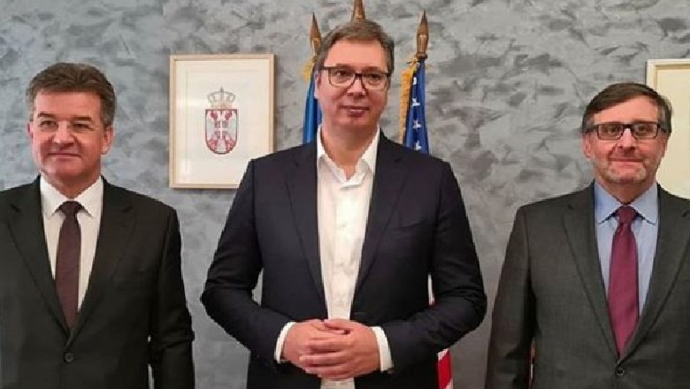 Dialogu, Vuçiç 'zbut' tonet pas takimet me Palmer dhe Lajçak: Besoj në arritjen e një kompromisi me Kosovën