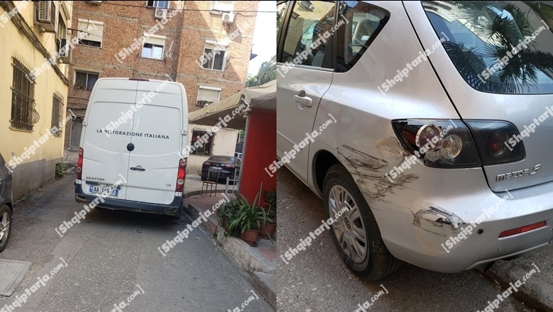 Po transportonte sirianë, furgoni përplas 5 automjete brenda bllokut të banimit në rrugën e Elbasanit