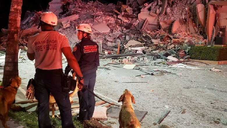 Ekipet e shpëtimit nuk ndalin ritmin, në punë për nxjerrjen gjallë të 159 personave të bllokuar nën rrënojat e ndërtesës 12-katëshe në Miami, të paktën 4 viktima 