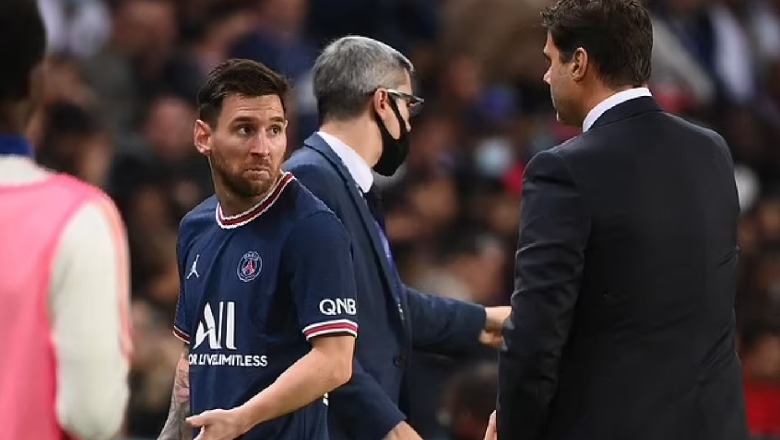 Plas tek PSG, Messi i pakënaqur me zëvendësimin nuk i jep dorën Pochettino-s