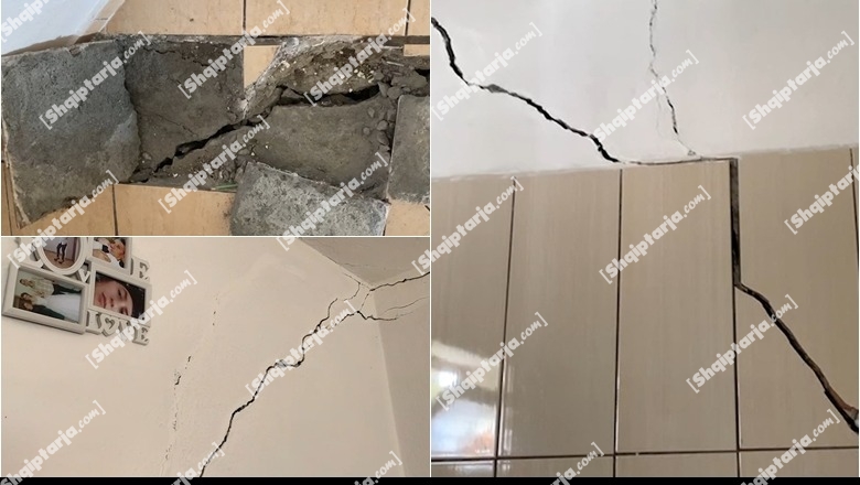 VIDEO/Mure të plasaritura, pllaka të thyera e dysheme e çarë në dysh! Dëmet e tërmetit  4.5 Rihter në Bulqizë, banori: Ke frikë të rrish brenda