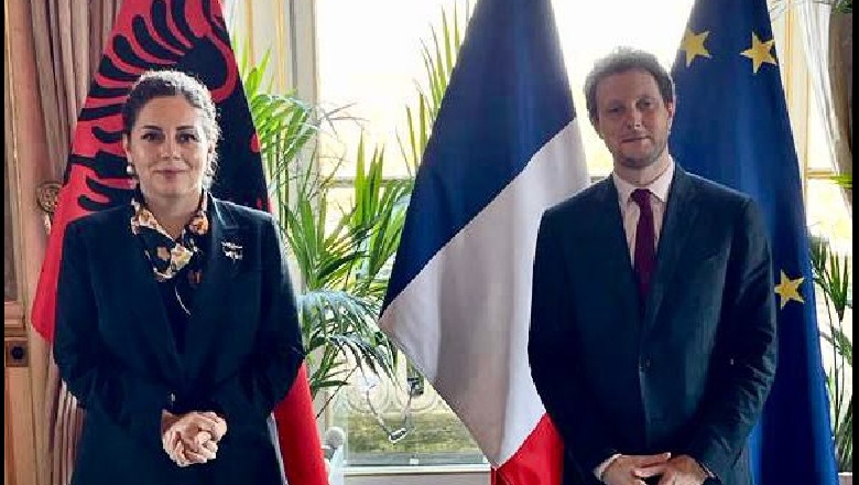 Ministrja e Jashtme takim me sekretarin e Shtetit Francez për Çështjet Evropiane: Diskutuam për integrimin e Shqipërisë në BE