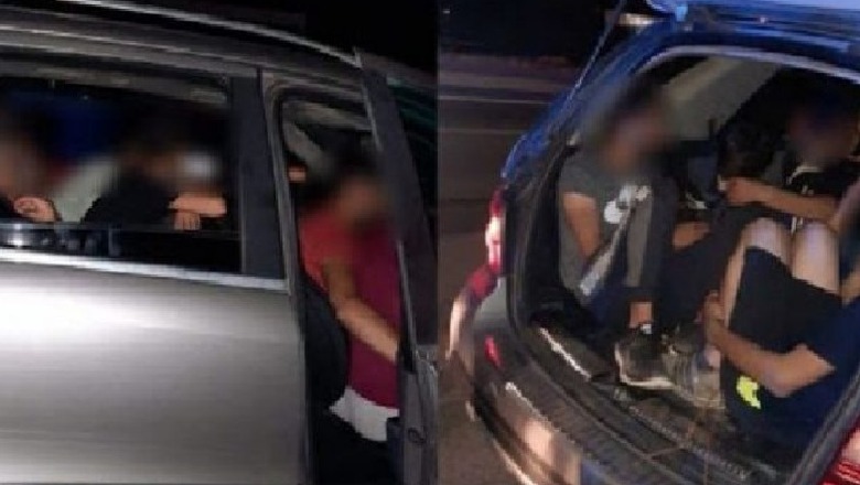 Nuk iu bind urdhrit të policisë për të ndaluar, braktis makinën me 9 emigrantë, shpallet në kërkim 36-vjeçari në Gjirokastër