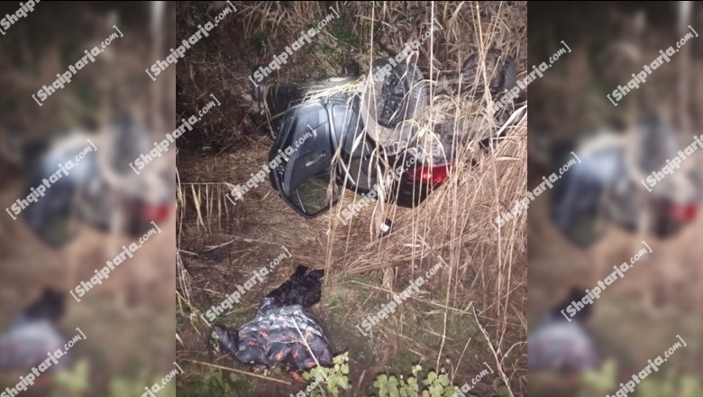 Makina del nga rruga dhe bie nga lartësia në Sarandë, plagoset shoferi dhe dy pasagjerët