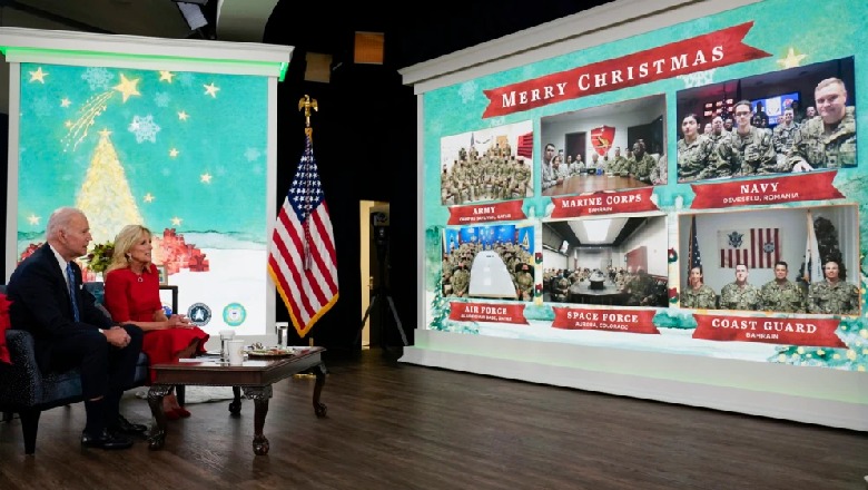 Presidenti Biden dhe zonja e parë urojnë për festat pjesëtarët e ushtrisë amerikane