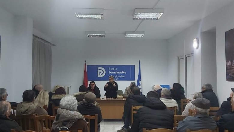 Mbledhja në zyrat e PD në Korçë