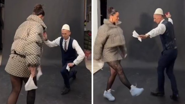 Dafina Zeqiri dhe Profesori patriot bëhen bashkë për një valle TikTok-u (VIDEO)