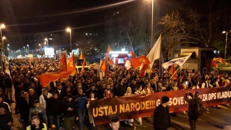 Rrëzimi i qeverisë, protestuesit në Mal të Zi kërkojnë zgjedhje të reja