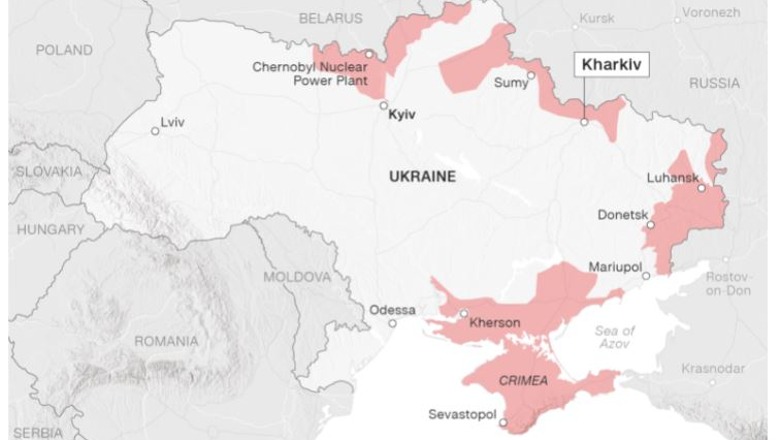Harta, ja deri ku kanë avancuar trupat ruse në Ukrainë