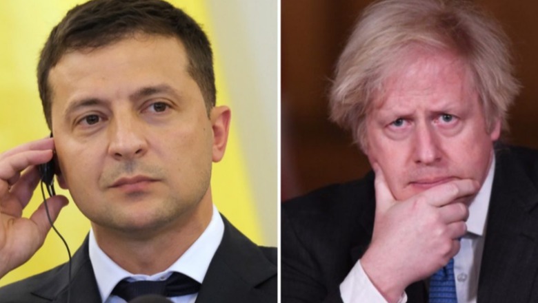 Pas bisedës me presidentin Zelensky, Boris Johnson premton mbështetje të vazhdueshme për Ukrainën