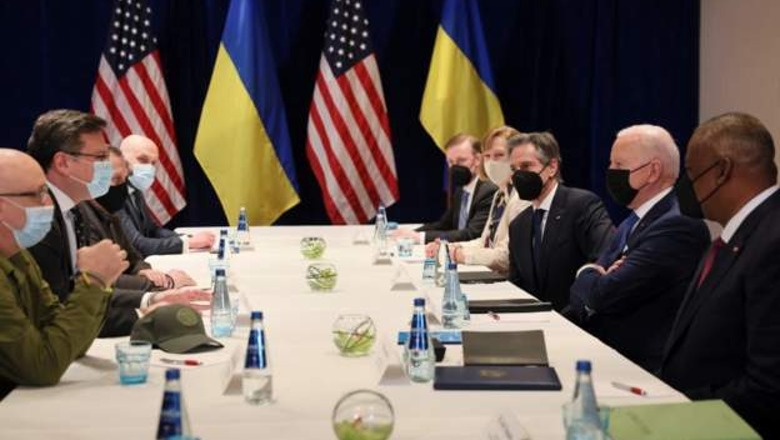 Presidenti i SHBA takon ministrat e Ukrainës në Poloni