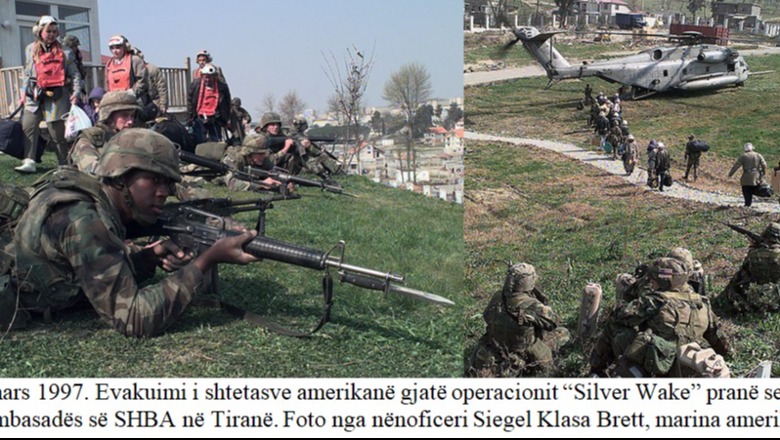 Histori/ Tiranë, 15 mars 1997, kur evakuohej ambasada amerikane me helikopterë 'Sikorsky'