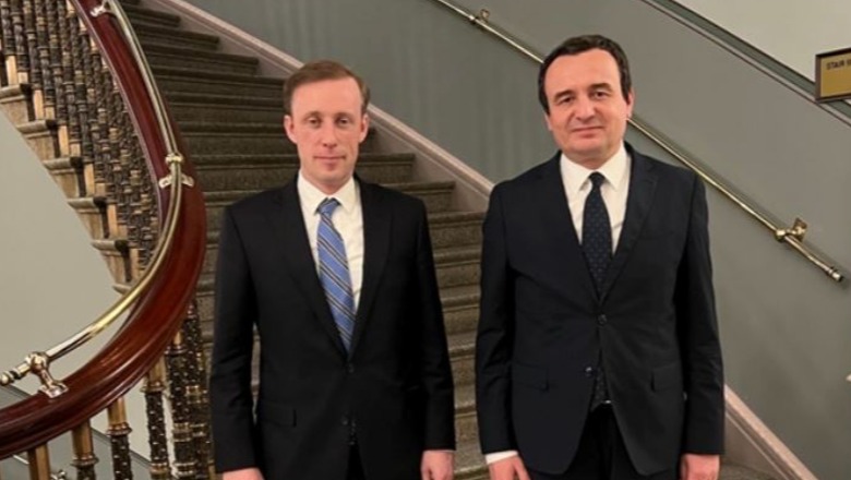 Kryeministri i Kosovës takohet me Këshilltarin për Siguri Kombëtare të Shtëpisë së Bardhë