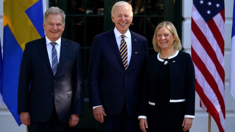 Biden mirëpret në Shtëpinë e Bardhë liderët e Suedisë dhe Finlandës