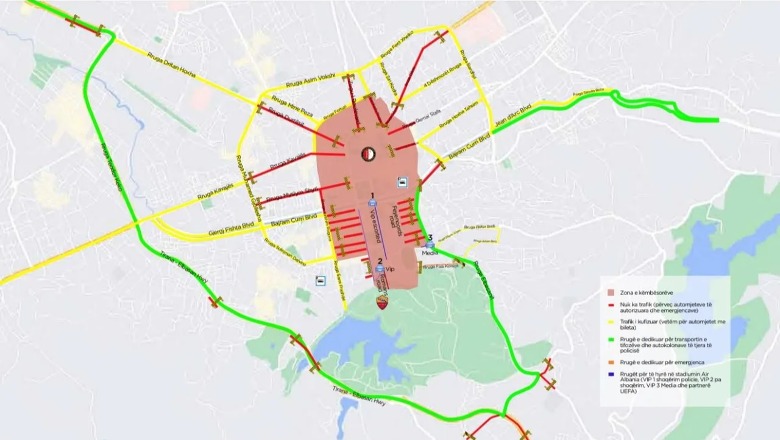 Tirana ‘e blinduar’ për ndeshjen, rrugët ku do të jetë ndalim qarkullimi! Si duhet të veprojnë në rast emergjencash