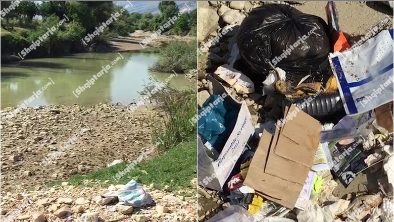 Gjirokastër/ Mbetje spitalore mbushin lumin Drinos pranë Lazaratit, banorët ngrenë alarmin! Pas publikimit të lajmit në Report Tv njoftohet policia