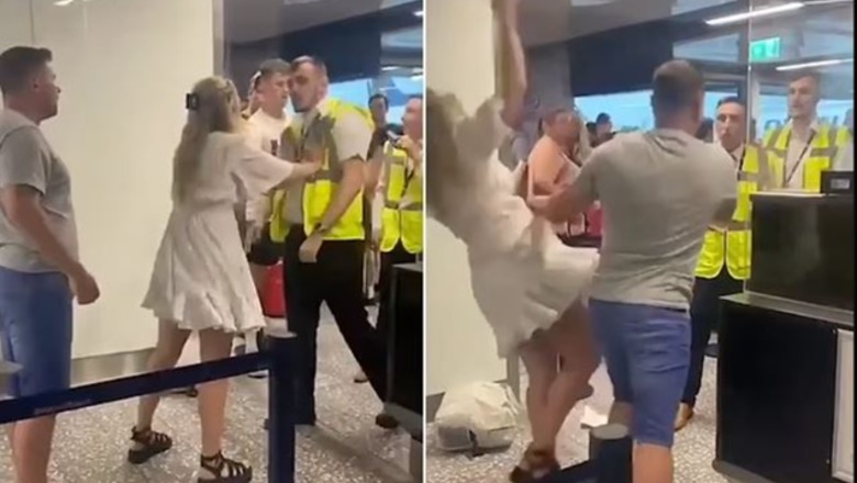 Britani/ 39-vjeçari acarohet nga pritja, shtyn të dashurën dhe godet dy punonjësit e aeroportit (VIDEO)