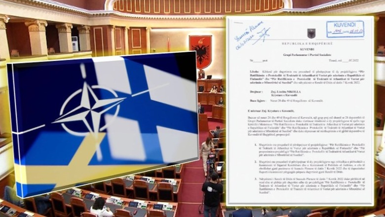 Kuvendi miraton propozimin e socialistëve, futen në rendin e ditës protokollet e ratifikimit për anëtarësimin në  NATO të Finlandës dhe Suedisë