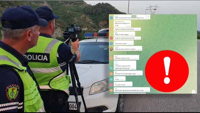 'Kujdes, keni kontrolle...'/ Grup në ‘Telegram’ për ‘t’ia hedhur’ Rrugores! 1026 persona komunikojnë ‘rrezikun’ për postblloqet dhe radarët e policisë