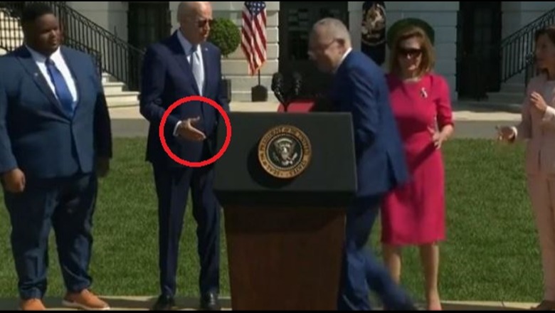 Harroi se i dha njëherë dorën senatorit, Biden i hutuar për disa sekonda (VIDEO)