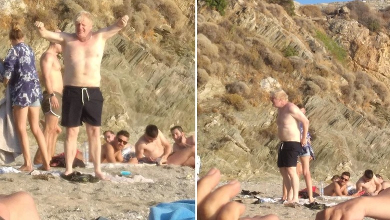 Turistët në Greqi habiten nga Boris Johnson, dalin pamjet nga pushimet në plazhin Evia