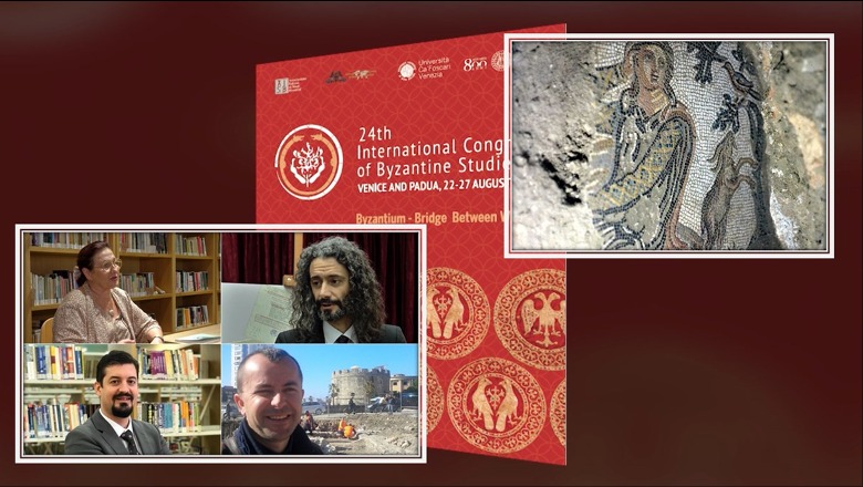 ‘Orfeu’ i Durrësit ende i kyçur, Miraj e prezanton mozaikun e shekullit II në Kongresin e Studimeve Bizantine: Shteti ta bëjë të vizitueshëm