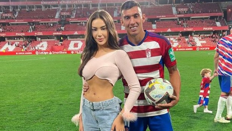 ‘Tripletë’ dhe puthje, e dashura e Uzunit falenderon futbollistin: Jam shumë e lumtur (FOTO)