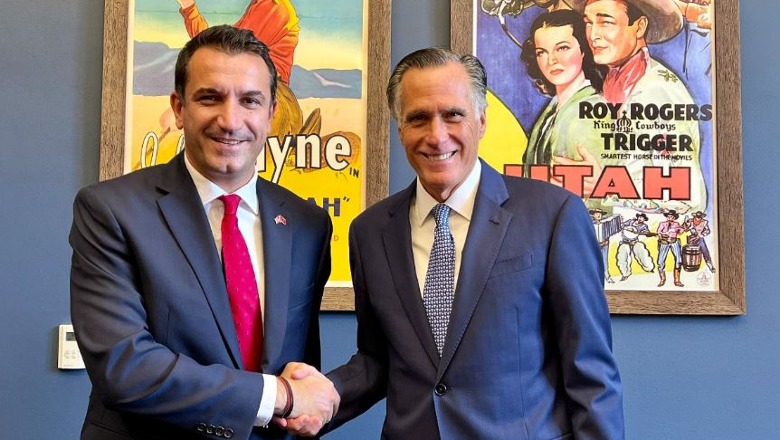 Veliaj takim me senatorin Mitt Romney: Faleminderit për mbështetjen e palëkundur të Amerikës për Shqipërinë