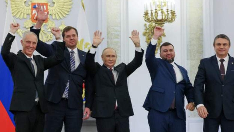 Rusia shpalli aneksimin e 4 rajoneve të Ukrainës, Biden: Janë të rreme, nuk kanë legjitimitet! SHBA sanksione të tjera ndaj Moskës