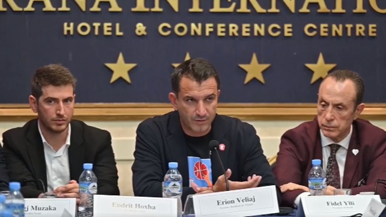 Lobimi për Tiranë 'Kryeqyteti Evropian i Sportit', Veliaj takim me kampionët: Do investojmë te 'Asllan Rusi' dhe 'Selman Stërmasin' e ri
