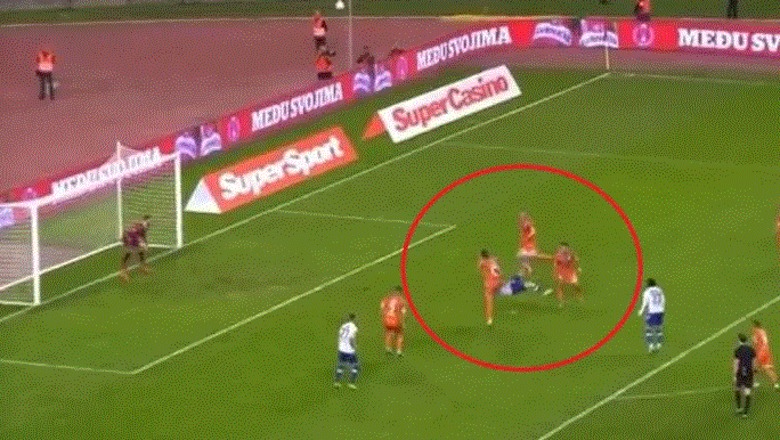 VIDEO/ Duart në kokë, sulmuesi shqiptar shënon gol 'alla-CR7' me roveshatë