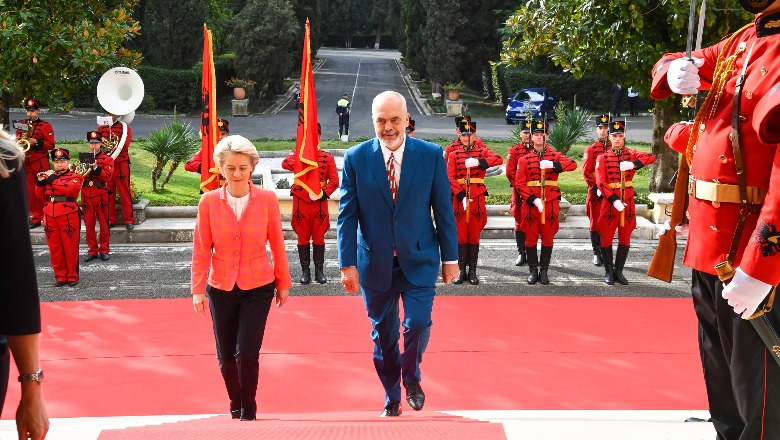 Presidentja e Komisionit Evropian Von der Leyen tur takimesh në Ballkanin Perëndimor, të enjten vjen në Tiranë