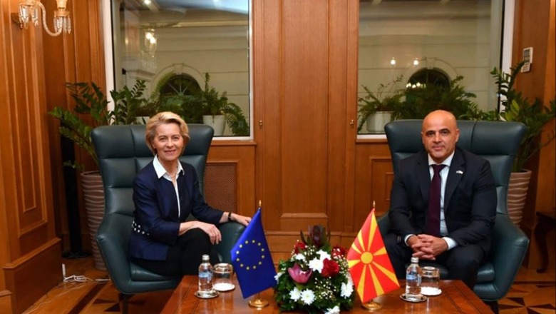 Presidentja e KE-së, Von der Leyen në Shkup: Do t’ia dalim me krizën energjetike
