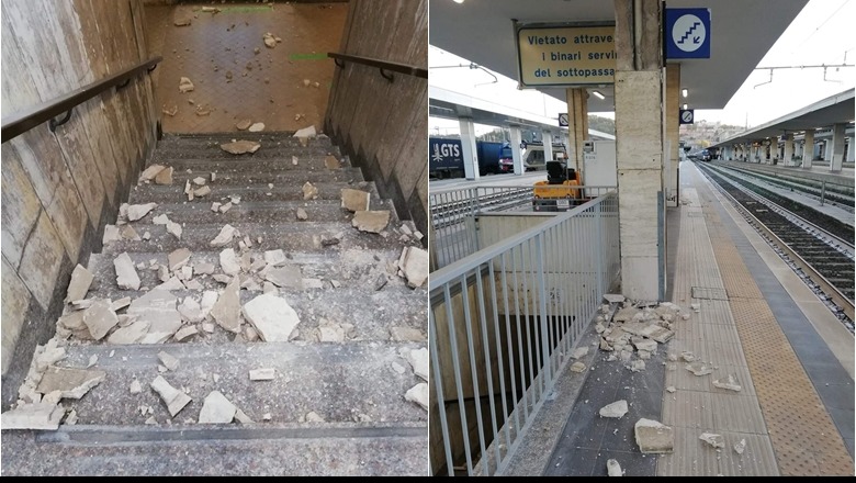 Tërmet me magnitudë 5.7 ballë në Pesaro të Italisë, pezullohet lëvizja e trenave dhe mësimi në Ankona