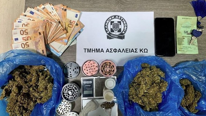 Trafikonte kokainë dhe kanabis, arrestohet 30-vjeçari shqiptar në Greqi, u kap në momentin që po shiste drogën